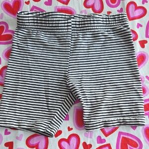 Carter's Kids Black and White Striped Shorts